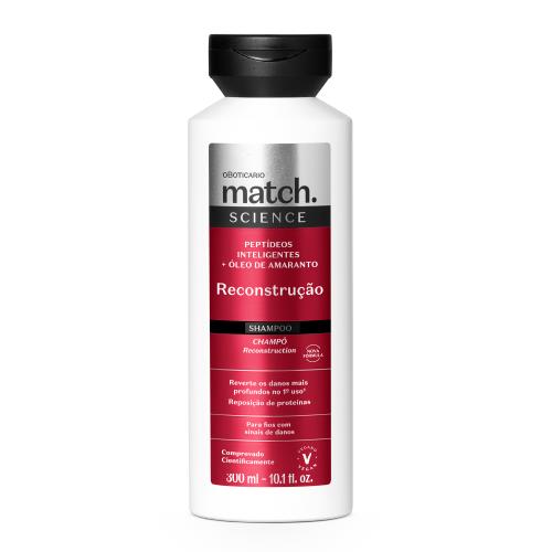 Shampoo Match Science Reconstrução, 300ml
